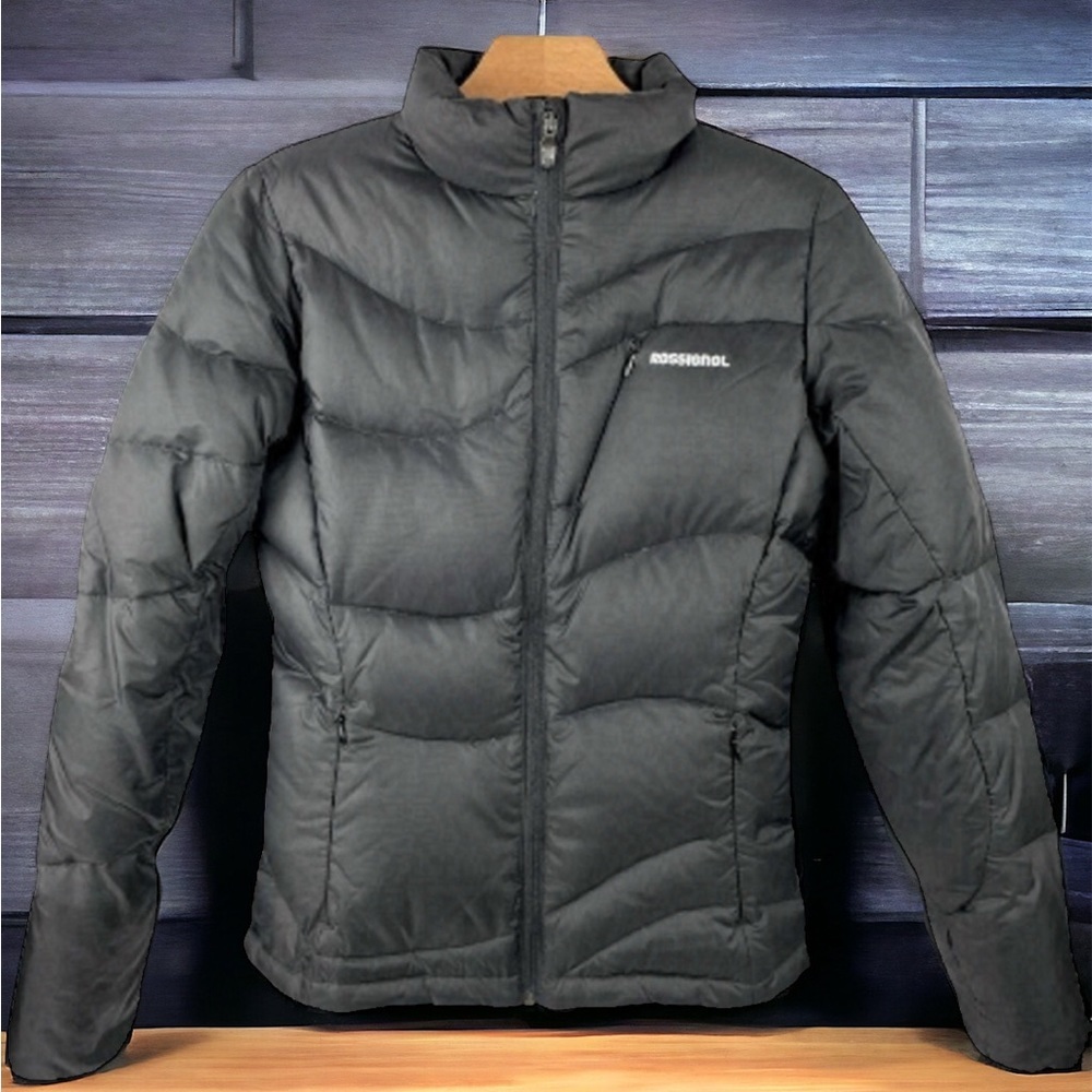 𝅺ROSSIGNOL France Black Alaska Real Down Puffer XS